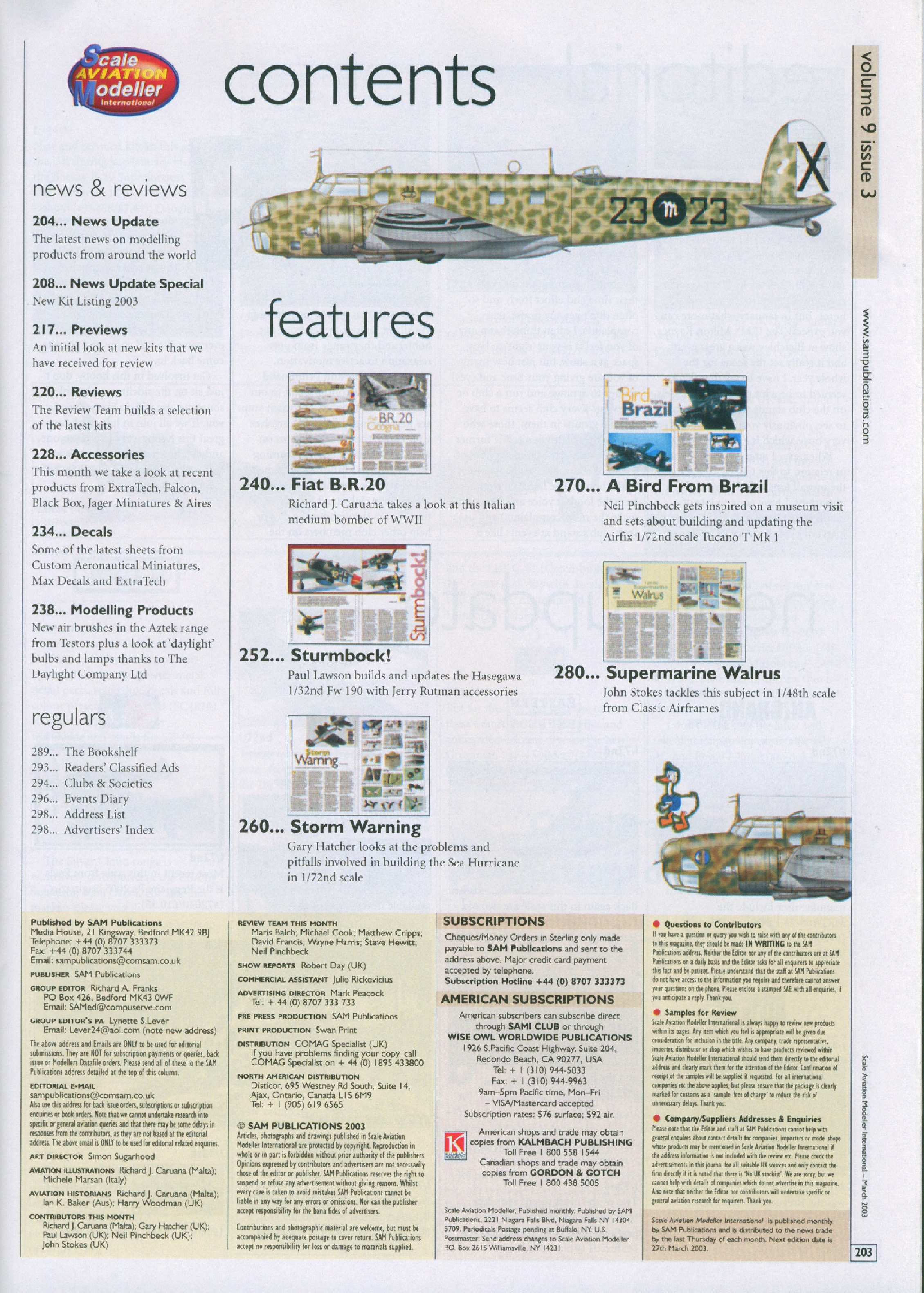 Scale Aviation Modeller International 2003-03